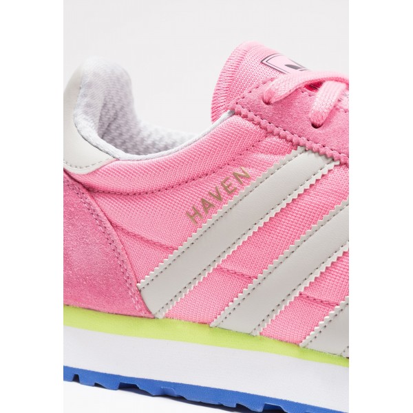 Damen / Herren Adidas Originals HAVEN - Sportschuhe Low - Pfirsich Rosa/Klar Granit/Neon Gelb/Solar Gelb