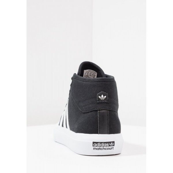 Damen / Herren Adidas Originals MATCHCOURT MID - Laufschuhe Hoch - Anthrazit Schwarz/Core Black/Weiß