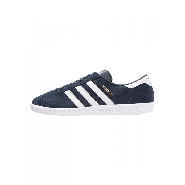 Damen / Herren Adidas Originals HAMBURG - Freizeitschuhe Sport Low - Dunkelmarine/Tiefblau/Weiß/Gold Metallic