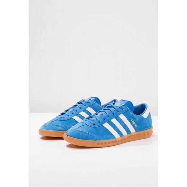 Damen / Herren Adidas Originals HAMBURG - Laufschuhe Low - Azurblau/Weiß