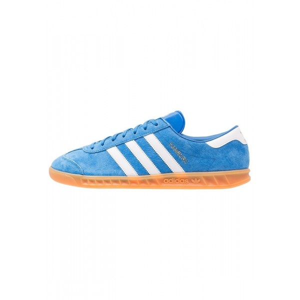 Damen / Herren Adidas Originals HAMBURG - Laufschuhe Low - Azurblau/Weiß