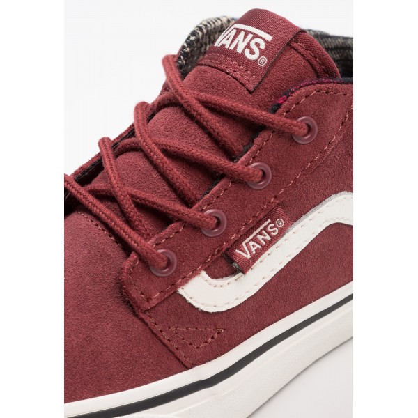 Kinder Vans YT CHAPMAN MID MTE - Fitnessschuhe Hoch - Dunkel Rot/Weiß/Dunkelgrau