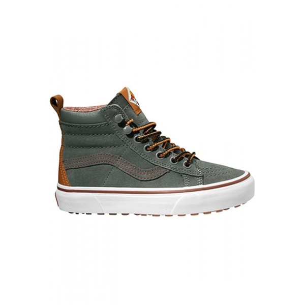 Kinder Vans UY SK8-HI MTE - Freizeitschuhe Hoch - Dunkel Oliv/Goldenrod Gelb