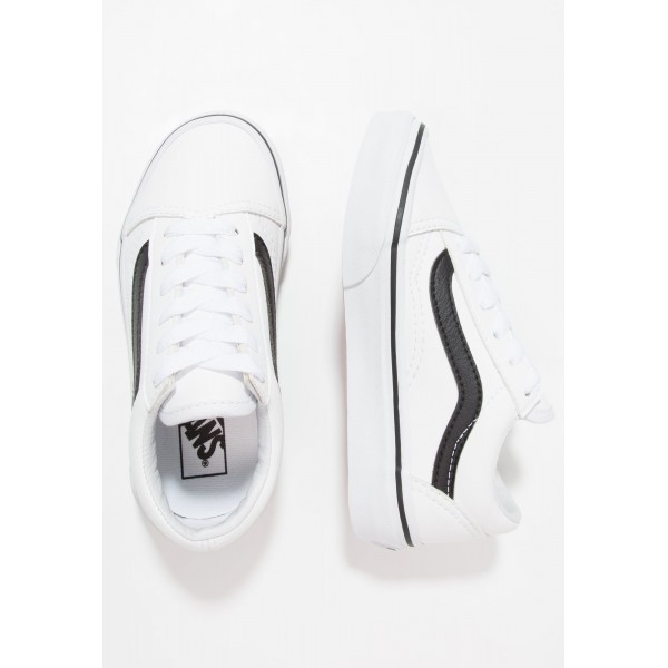 Kinder Vans OLD SKOOL - Trainingsschuhe Low - True Weiß/Schwarz