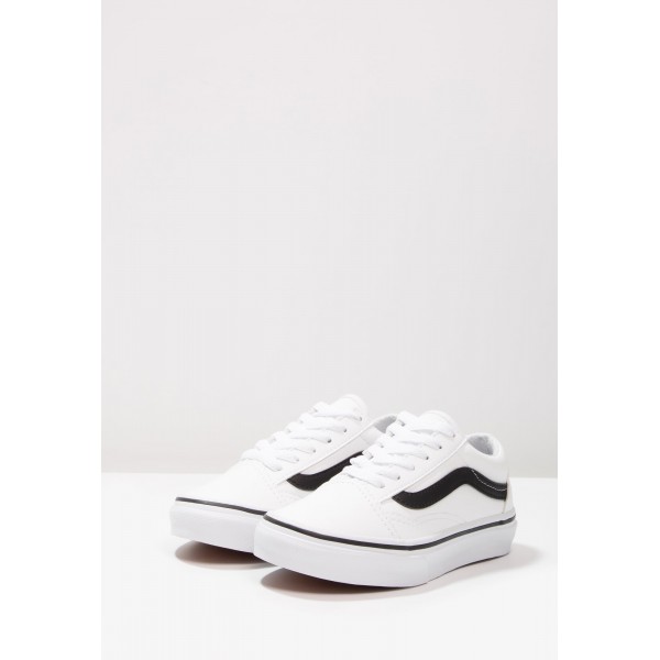 Kinder Vans OLD SKOOL - Trainingsschuhe Low - True Weiß/Schwarz