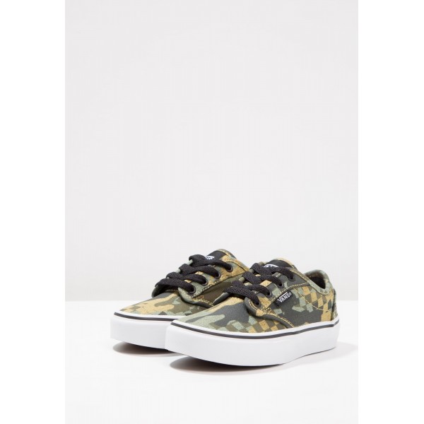 Kinder Vans ATWOOD - Laufschuhe Low - Dunkelgrau/Goldenrod Gelb/Mittelgrün