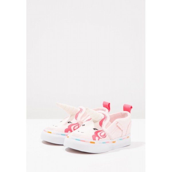 Kinder Vans ASHER - Laufschuhe Low - Rosa/Coral Pink/Korallenrot