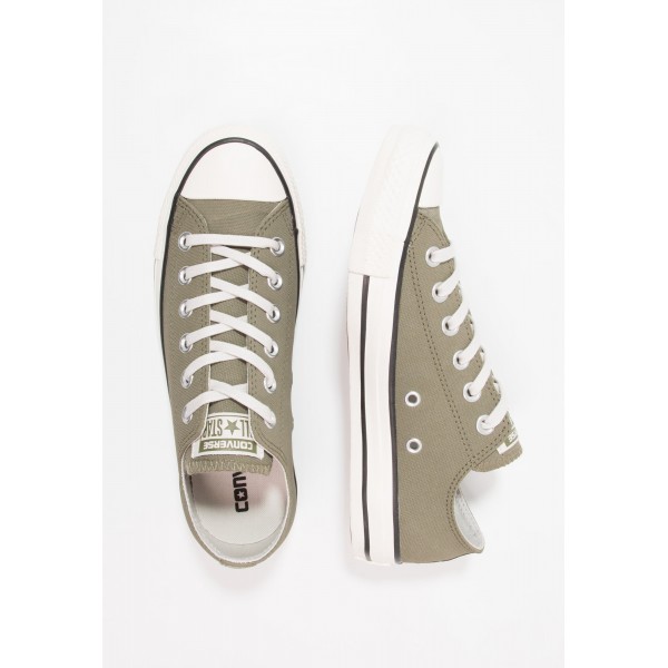 Damen / Herren Converse CHUCK TAYLOR ALL STAR WAX LEATHER - OX - Schuhe Low - Mittel Oliv/Schwarz/Reiher Weiss/Segel Weiß