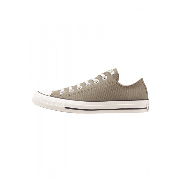 Damen / Herren Converse CHUCK TAYLOR ALL STAR WAX LEATHER - OX - Schuhe Low - Mittel Oliv/Schwarz/Reiher Weiss/Segel Weiß