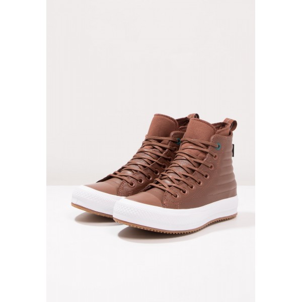 Damen / Herren Converse CHUCK TAYLOR ALL STAR WP BOOT QUILTED LEATHER - HI - Freizeitschuhe Hoch - Dunkel Clove/Dunkelbraun/Dunkel Atomic Knickentenblau/Teal Blau/Weiß