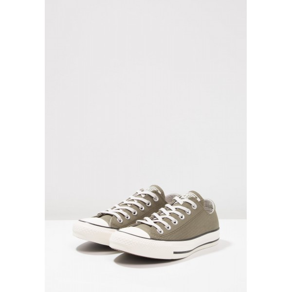 Damen / Herren Converse CHUCK TAYLOR ALL STAR WAX LEATHER - OX - Schuhe Low - Mittel Oliv/Schwarz/Reiher Weiss/Segel Weiß