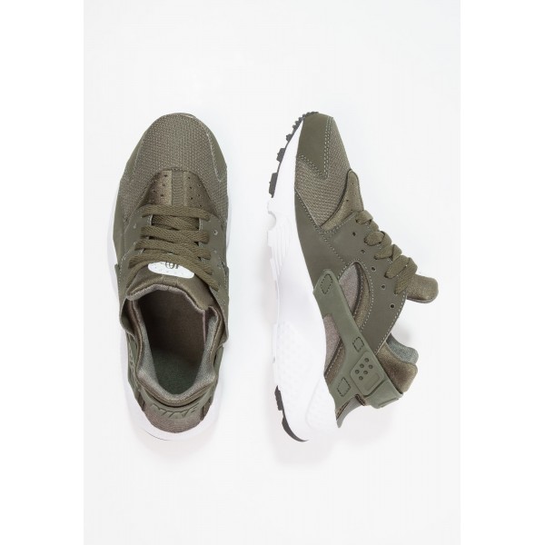 Damen Nike Footwear Für Sport HUARACHE RUN - Trainingsschuhe Low - Cargo Khaki/Dunkel Oliv/Weiß