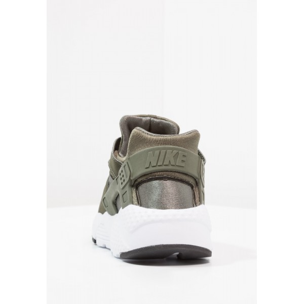 Damen Nike Footwear Für Sport HUARACHE RUN - Trainingsschuhe Low - Cargo Khaki/Dunkel Oliv/Weiß