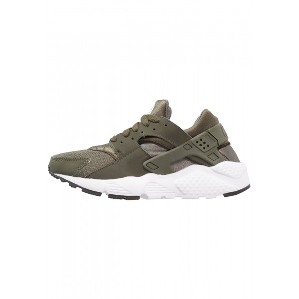 Damen Nike Footwear Für Sport HUARACHE RUN - Trainingsschuhe Low - Cargo Khaki/Dunkel Oliv/Weiß