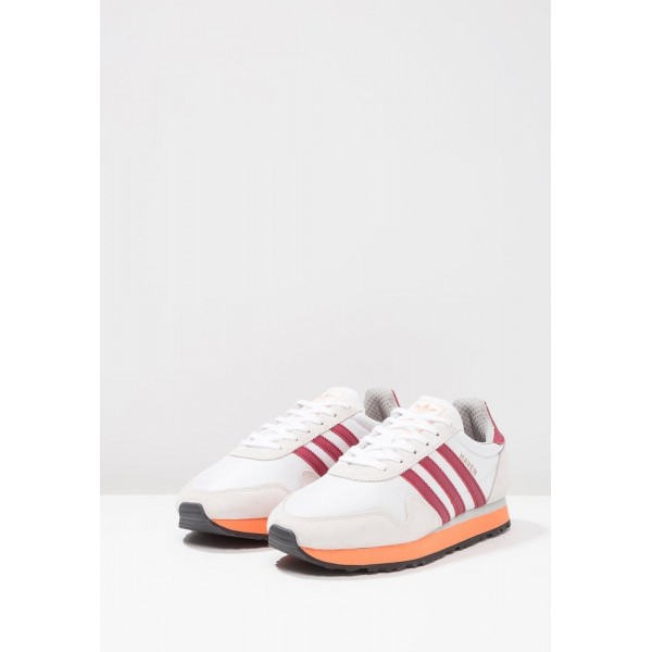 Damen / Herren Adidas Originals HAVEN - Turnschuhe Low - Weiß/Burgund/Maroon/Mango Orange