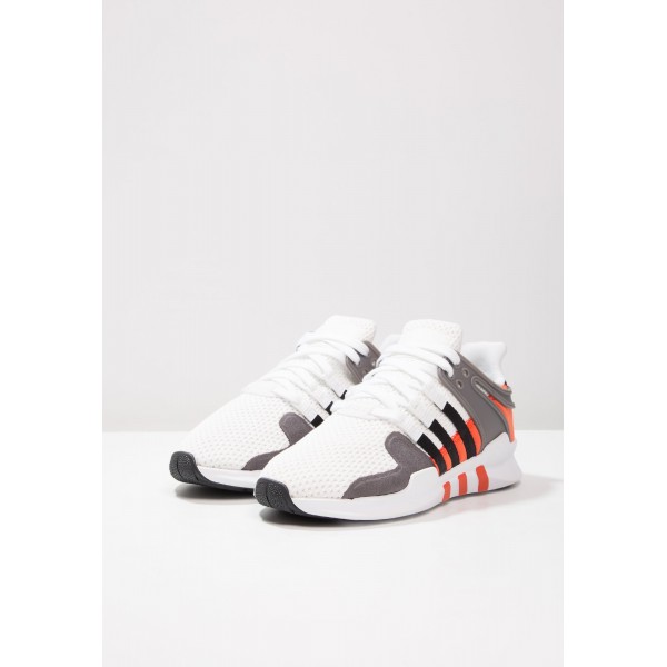 Damen / Herren Adidas Originals EQT SUPPORT ADV - Sportschuhe Low - Weiß/Anthrazit Schwarz/Core Black/Grau/Neon Orange