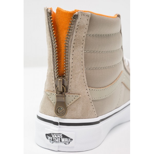 Damen Vans SK8-HI SLIM ZIP - Fitnessschuhe Hoch - Silber Sage/Beige/True Weiß