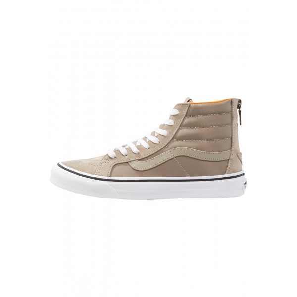Damen Vans SK8-HI SLIM ZIP - Fitnessschuhe Hoch - Silber Sage/Beige/True Weiß