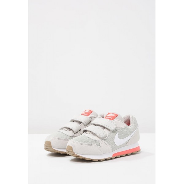 Kinder Nike Footwear Für Sport MD RUNNER 2 - Schuhe Low - Blassgrau/Weiß/Hell Hochrot