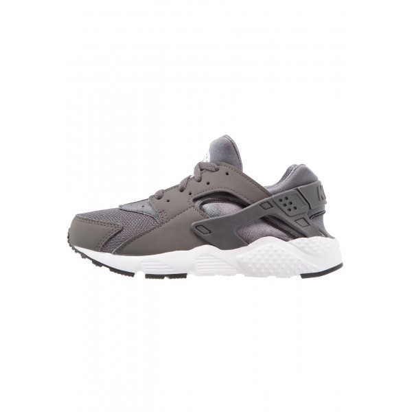 Kinder Nike Footwear Für Sport HUARACHE RUN - Schuhe Low - Dunkelgrau/Weiß/Schwarz