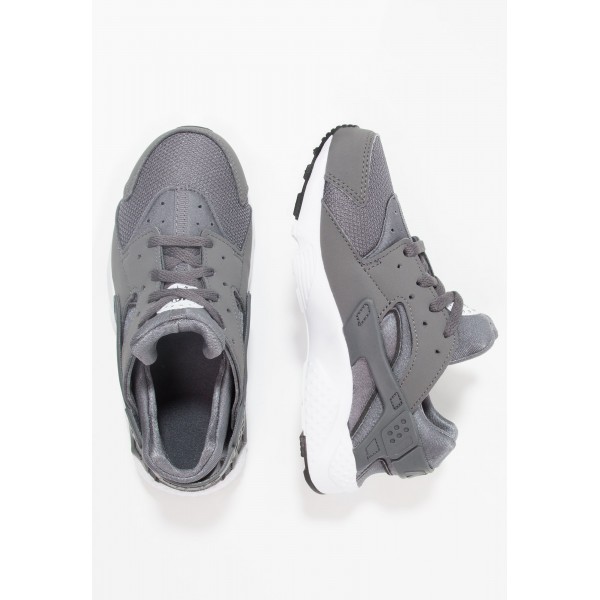 Kinder Nike Footwear Für Sport HUARACHE RUN - Schuhe Low - Dunkelgrau/Weiß/Schwarz
