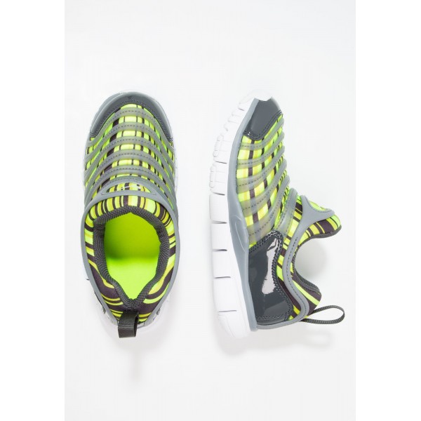 Kinder Nike Footwear Für Sport DYNAMO FREE PRINT (PS) - Laufschuhe Low - Volt/Weiß/Hell Cactus/Anthrazit Schwarz