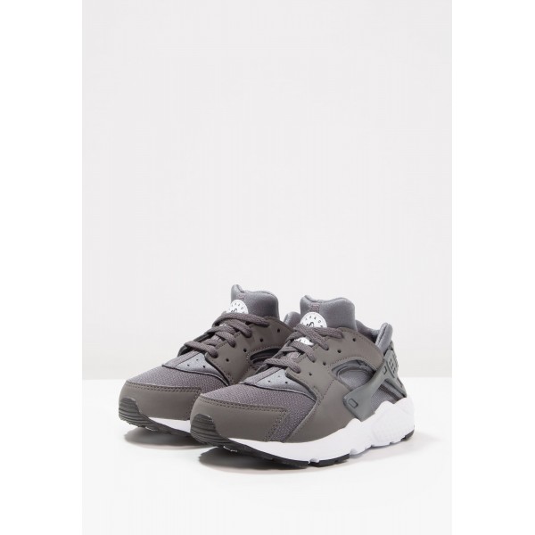 Kinder Nike Footwear Für Sport HUARACHE RUN - Schuhe Low - Dunkelgrau/Weiß/Schwarz