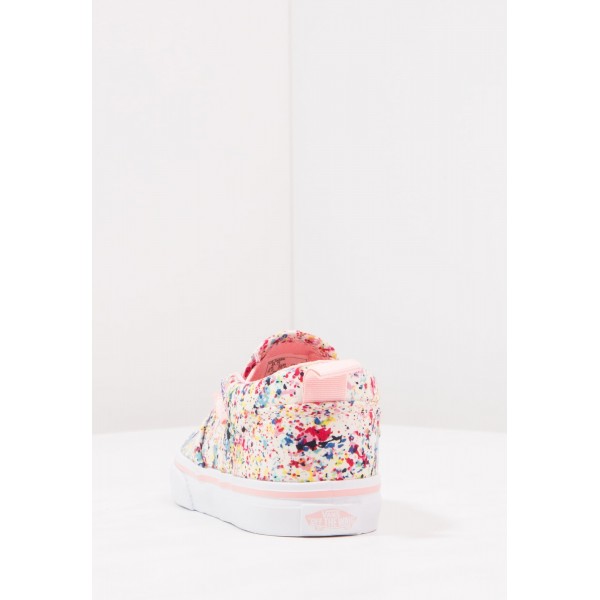 Kinder Vans ASHER - Schuhe Low - Multicolor/Coral Pink/Korallenrot