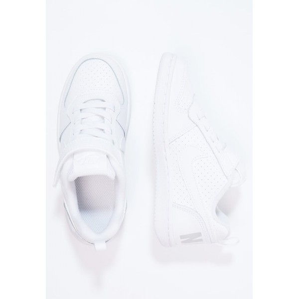 Kinder Nike Footwear Für Sport COURT BOROUGH - Schuhe Low - Segel Weiß