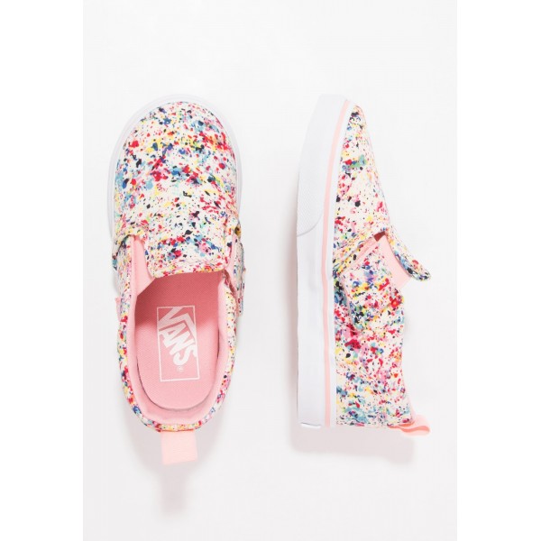 Kinder Vans ASHER - Schuhe Low - Multicolor/Coral Pink/Korallenrot