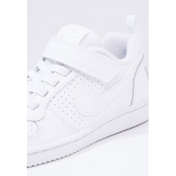 Kinder Nike Footwear Für Sport COURT BOROUGH - Schuhe Low - Segel Weiß