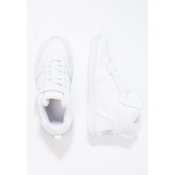 Kinder Nike Footwear Für Sport COURT BOROUGH - Sportschuhe Hoch - Segel Weiß