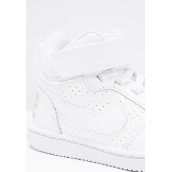 Kinder Nike Footwear Für Sport COURT BOROUGH - Sportschuhe Hoch - Segel Weiß