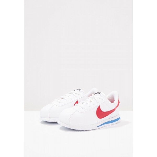 Kinder Nike Footwear Für Sport CORTEZ BASIC SL (PS) - Schuhe Low - Reines Weiß/Varsity Rot/Uni Rot/Königsblau/Royal