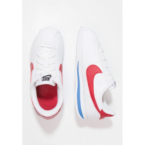 Kinder Nike Footwear Für Sport CORTEZ BASIC SL (PS) - Schuhe Low - Reines Weiß/Varsity Rot/Uni Rot/Königsblau/Royal