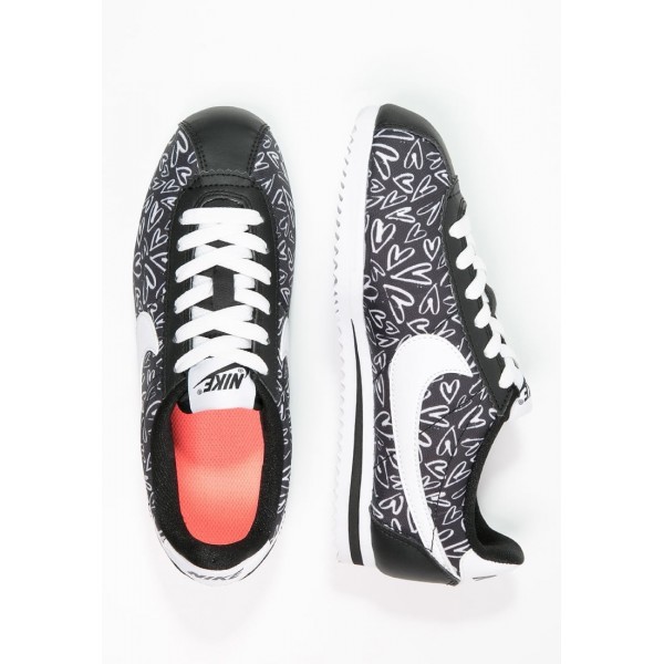 Kinder Nike Footwear Für Sport CORTEZ - Laufschuhe Low - Kohlen Schwarz/Anthrazit Schwarz/Weiß