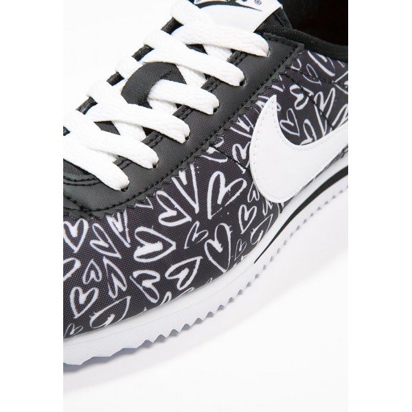 Kinder Nike Footwear Für Sport CORTEZ - Laufschuhe Low - Kohlen Schwarz/Anthrazit Schwarz/Weiß