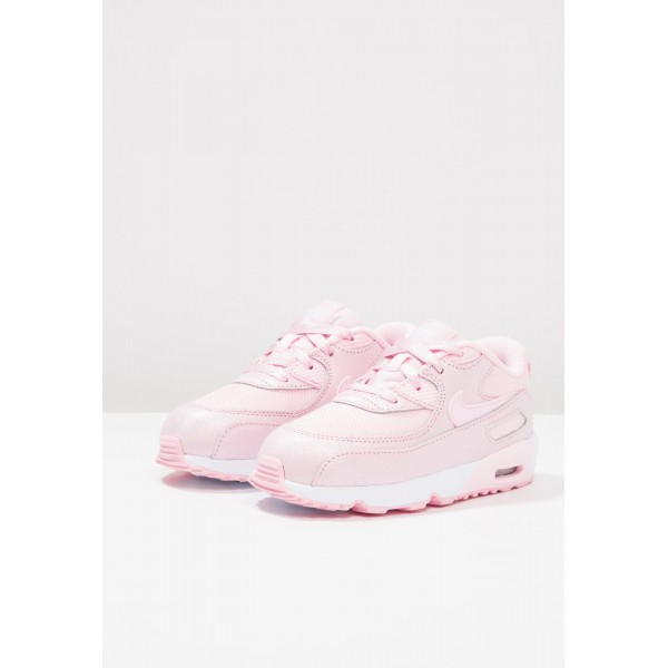 Kinder Nike Footwear Für Sport AIR MAX 90 SE MESH (TD) - Turnschuhe Low - Prism Pink/Blassrosa/Weiß