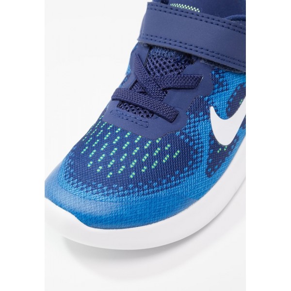 Kinder Nike Performance FREE RUN 2 - Schuhe Low - Mitternachtsblau/Türkisblau/Kobaltblau/Weiß/Volt