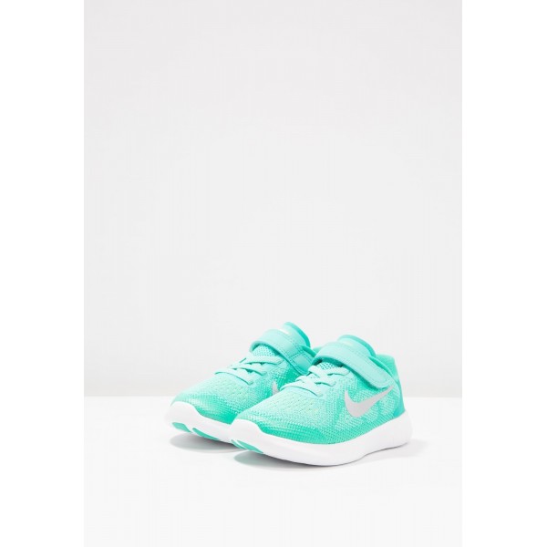 Kinder Nike Performance FREE RUN 2 - Trainingsschuhe Low - Aurora Grün/Klar Jade/Mintblau/Weiß
