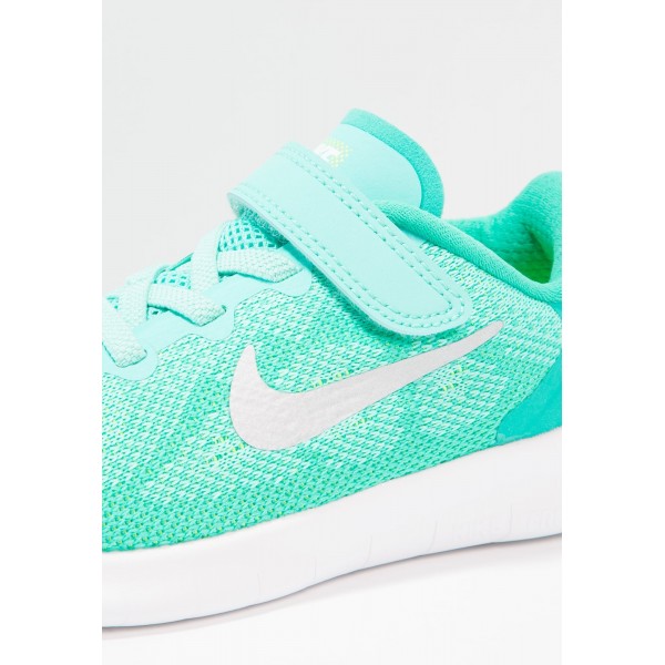 Kinder Nike Performance FREE RUN 2 - Trainingsschuhe Low - Aurora Grün/Klar Jade/Mintblau/Weiß