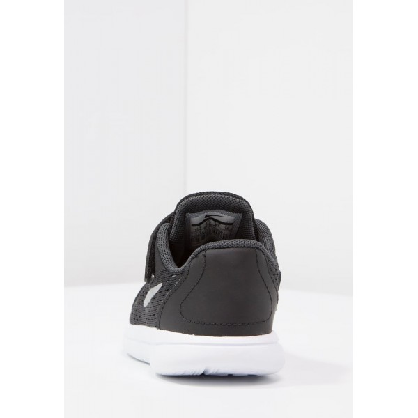 Kinder Nike Performance FLEX RUN 2017 - Laufschuhe - Anthrazit Schwarz/Metallic Silber/Weiß