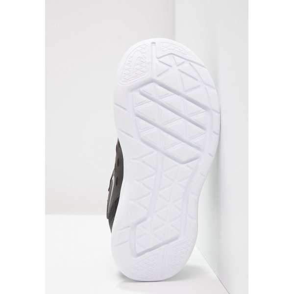 Kinder Nike Performance FLEX RUN 2017 - Laufschuhe - Anthrazit Schwarz/Metallic Silber/Weiß