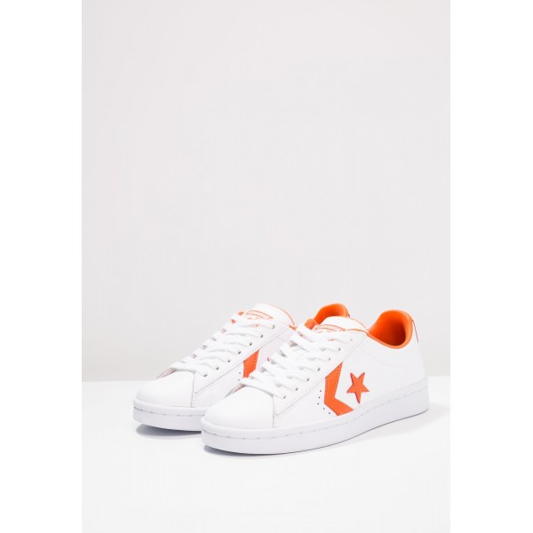 Damen / Herren Converse PL 76 ELEVATED - OX - Sportschuhe Low - Weiß/Mango Orange