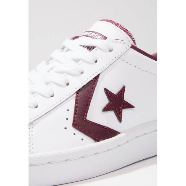 Damen / Herren Converse PL 76 ELEVATED - OX - Schuhe Low - Weiß/Dunkel Burgund