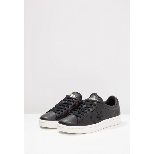 Damen / Herren Converse PL 76 PREMIUM LEATHER - OX - Turnschuhe Low - Kohlen Schwarz/Reiher Weiss