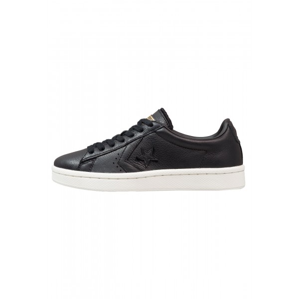 Damen / Herren Converse PL 76 PREMIUM LEATHER - OX - Turnschuhe Low - Kohlen Schwarz/Reiher Weiss