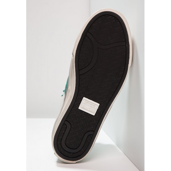 Damen / Herren Converse PRO LEATHER VULC MID LEATHER DISTRESSED - Freizeitschuhe Hoch - Segel Weiß/Waldgrün/Gold