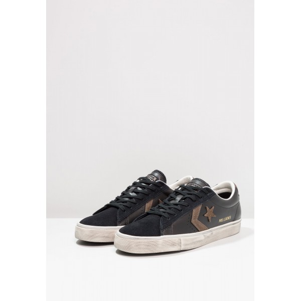 Damen / Herren Converse PRO LEATHER VULC OX SUEDE/LEATHER DISTRESSED - Trainingsschuhe Low - Schwarz/Schokolade/Turtledove Yeezy