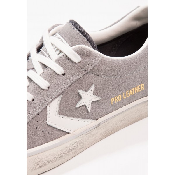 Damen / Herren Converse PRO LEATHER VULC OX SUEDE DISTRESSED - Schuhe Low - Mittel Taubengrau/Weiß/Turtle Dove Yeezy